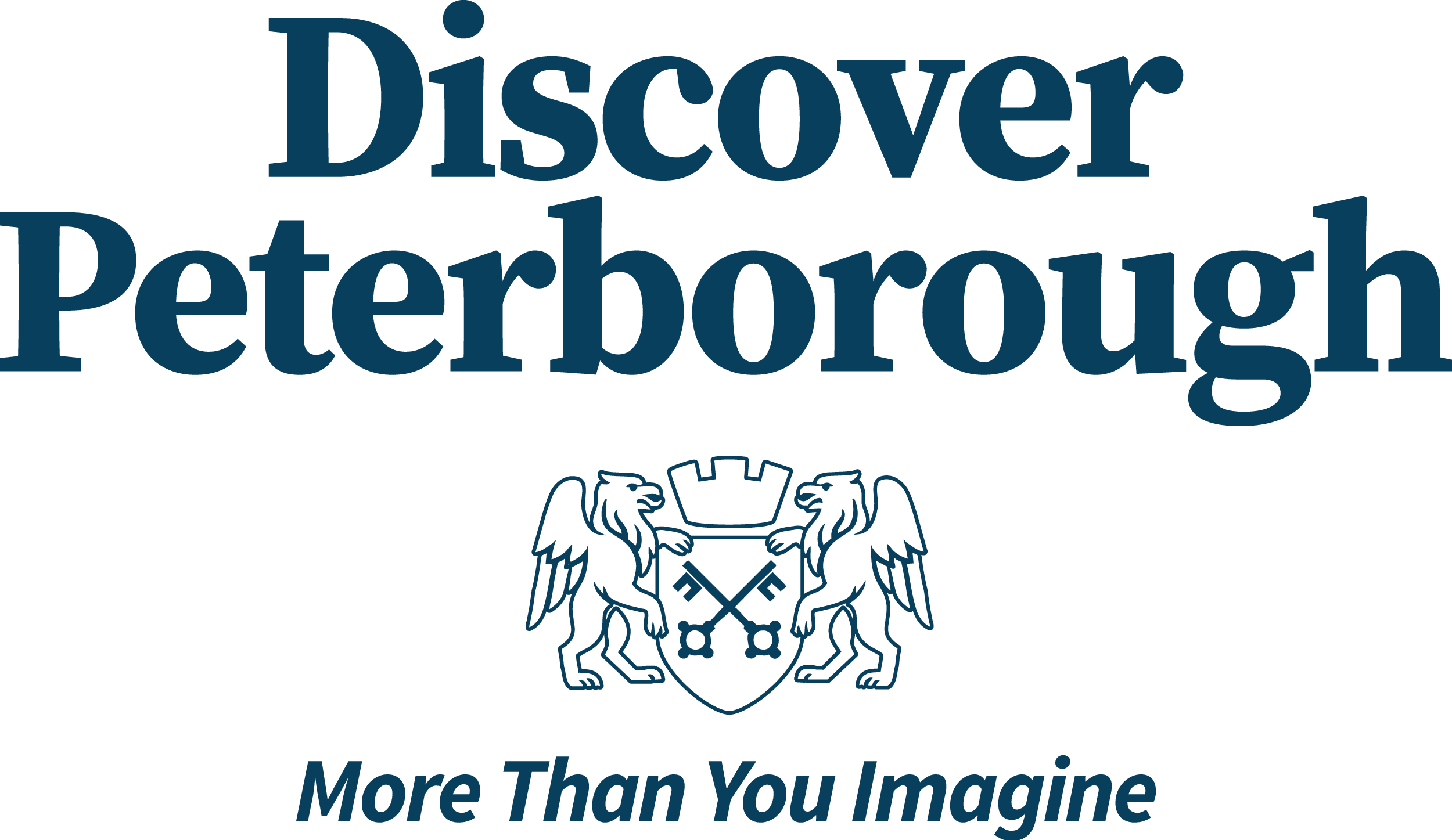 Discover Peterborough Cornelius Blue logo