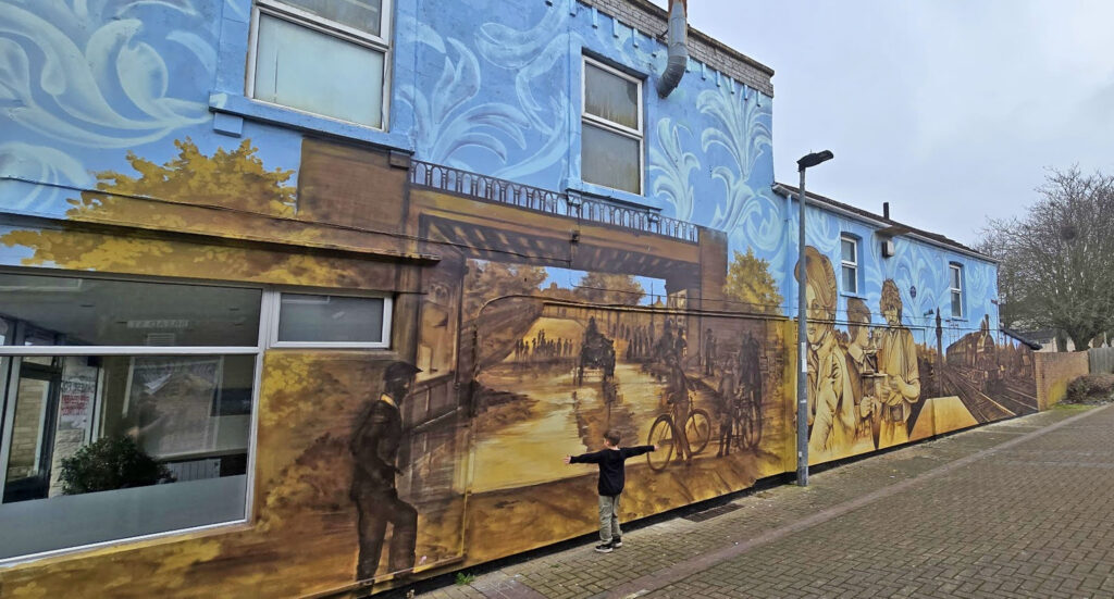 L P Hartley Mural Bread Street Peterborough