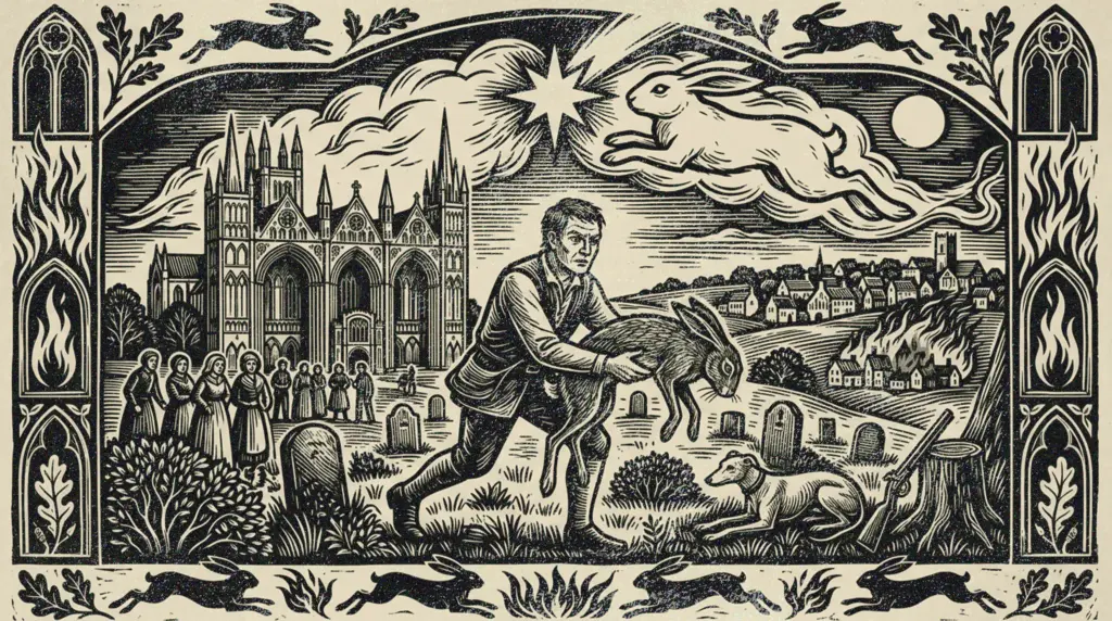 The hare in the Minster Close