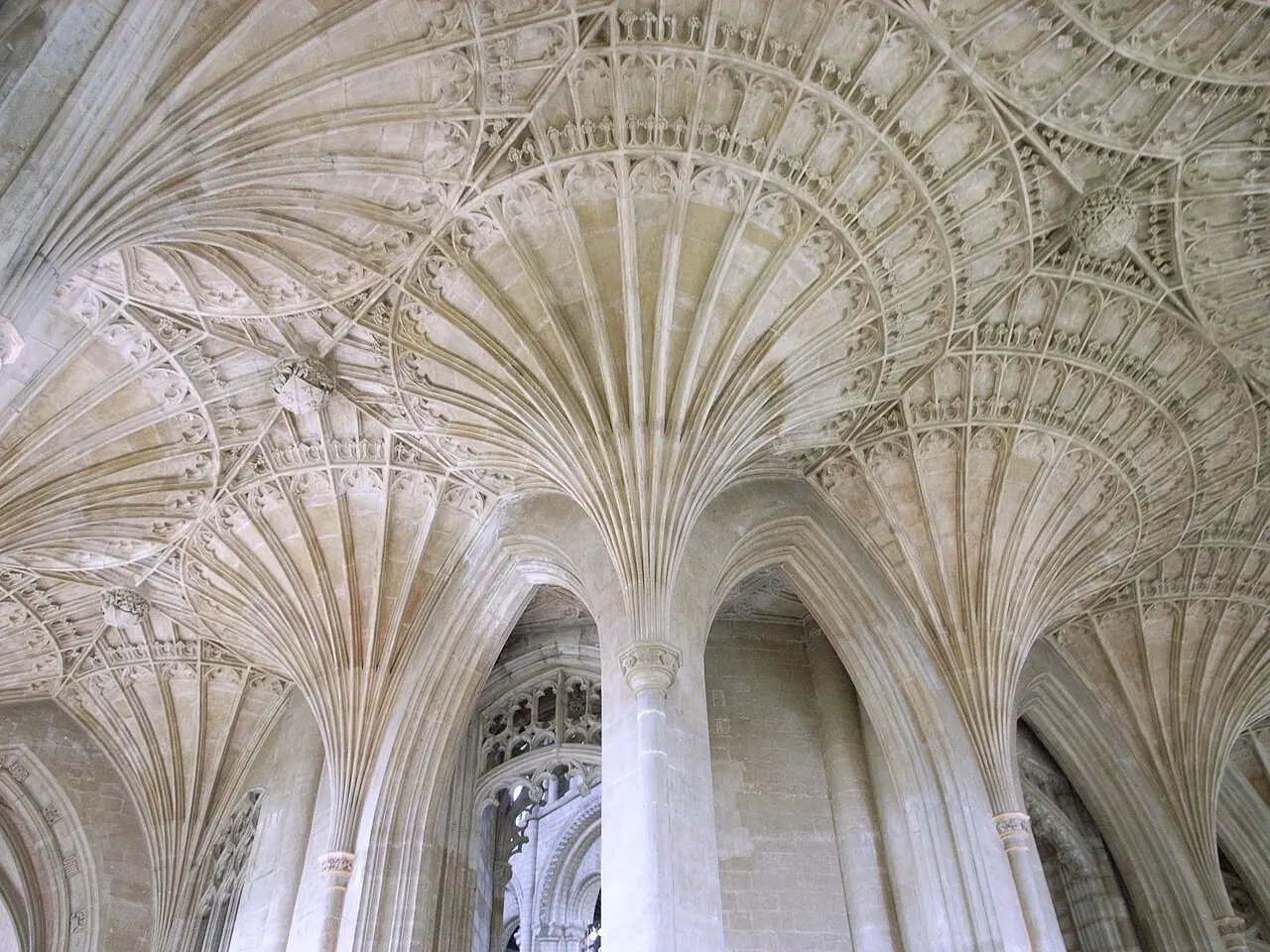 Fan vaulting in the New Building at Peterborough Cathedral